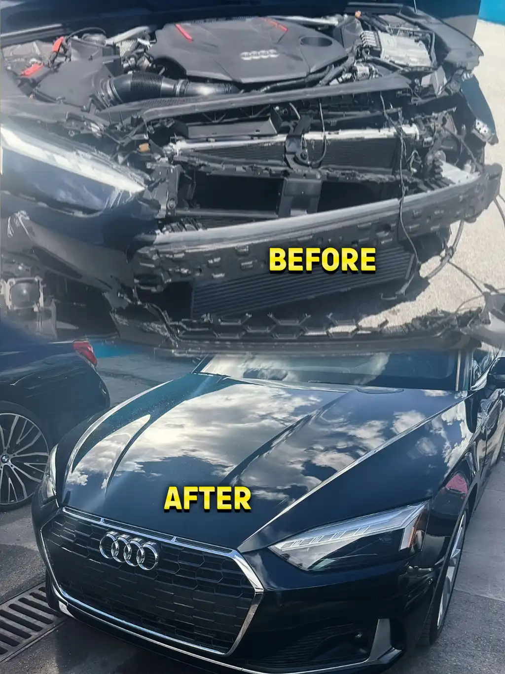 Before and after repair 5