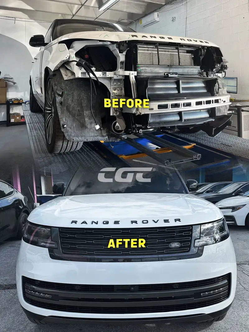 Before and after repair 7